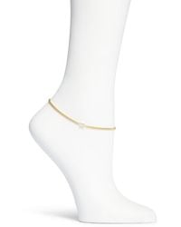 SHYMI - Cubic Zirconia Cuban Chain Anklet - Lyst