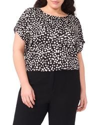 Halogen® - Polka Dot Crepe Top - Lyst