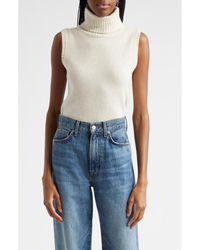 Veronica Beard - Mazzy Sleeveless Cashmere Turtleneck Sweater - Lyst