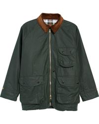 Drake's - Water Repellent Waxed Cotton Coverall Jacket - Lyst