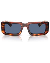 Prada - 53mm Rectangular Sunglasses - Lyst