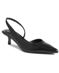 Open Edit - Corina Slingback Half D'Orsay Pointed Toe Kitten Heel Pump - Lyst