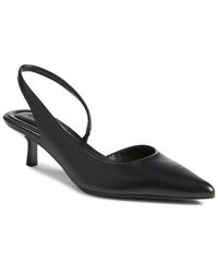Open Edit - Corina Slingback Half D'Orsay Pointed Toe Kitten Heel Pump - Lyst