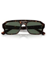 Ray-Ban - Corrigan Irregular 54Mm Rectangular Sunglasses - Lyst