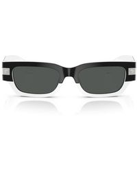Versace - 53Mm Plaque Rectangular Sunglasses - Lyst