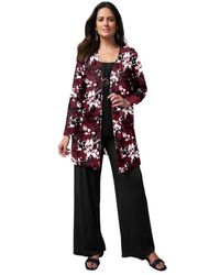 Jessica London - Everyday Stretch Knit Open Front Cardigan - Lyst
