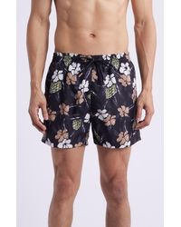 BOSS - Piranha Floral Swim Trunks - Lyst