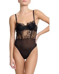Hanky Panky - Sheer Seduction Lace Inset Bodysuit - Lyst