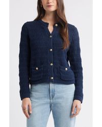 Caslon - Textured Sweater Jacket - Lyst
