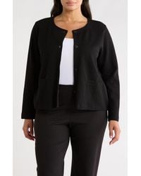 Eileen Fisher - Button Front Organic Cotton Jacket - Lyst