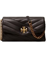 Tory Burch - Kira Chevron Quilted Leather Wallet On A Chain - Lyst