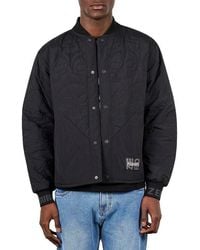 Pleasures - X Zero Skateboards Thomas Quilted Bomber Jacket - Lyst
