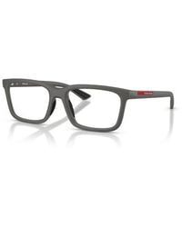 Prada Linea Rossa - 56Mm Rectangle Optical Glasses - Lyst