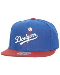 Mitchell & Ness - Los Angeles Dodgers Cooperstown Collection Basic Flip Snapback Hat - Lyst