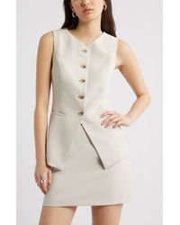 Open Edit - Icon Twill Waistcoat - Lyst
