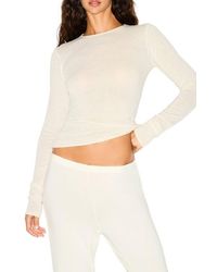 Skims - Featherweight Cashmere Long Sleeve Top - Lyst