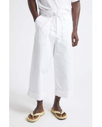 Jacquemus - Le Pantalon Marin Belted Cotton Poplin Wide Leg Pants - Lyst