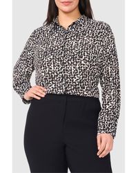 Halogen® - Print Button-Up Shirt - Lyst