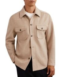 Reiss - Liam Brushed Button-Up Shirt - Lyst
