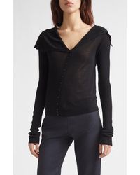 Paloma Wool - Igna Diagonal Button Sweater - Lyst