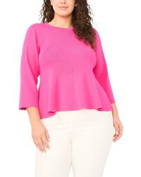 Halogen® - Rib Peplum Sweater - Lyst