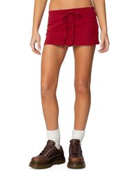 Edikted - Bayside Stretch Cotton Micro Skort - Lyst