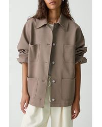 Theory - Oversize Utility Jacket - Lyst