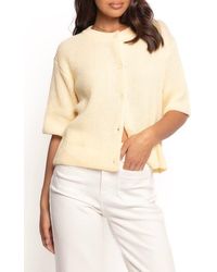 Petal & Pup - Miriam Elbow Sleeve Cardigan - Lyst