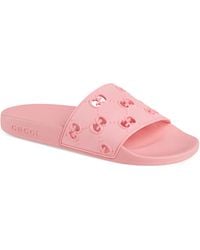 gg gucci strawberry slide sandal