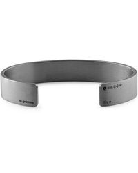 Le Gramme - 33g Brushed Sterling Silver Ribbon Cuff Bracelet - Lyst