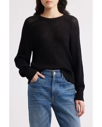 525 - Margot Openwork Cotton Mesh Sweater - Lyst