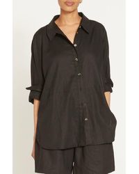 UNIVERSAL STANDARD - Dawn High/Low Linen Blend Shirt - Lyst