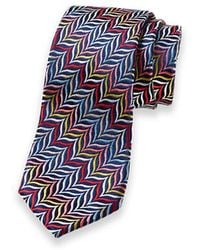 Paul Fredrick - Patterned Woven Silk Tie - Lyst