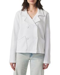 Splendid - Diana Double Breasted Cotton French Terry Blazer - Lyst