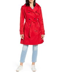 Cole Haan - Hooded Trench Coat - Lyst