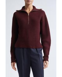 Max Mara - Nadar Crop Merino Wool & Cashmere Funnel Neck Sweater - Lyst