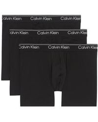 Calvin Klein - Assorted 3-Pack Microfiber Boxer Briefs - Lyst