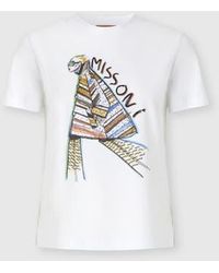 Missoni - Short Sleeve T-Shirt With Print And Logo - Lyst