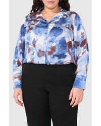 Halogen® - Print Button-Up Shirt - Lyst