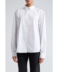 TOTEME - Signature Organic Cotton Poplin Button-up Shirt - Lyst