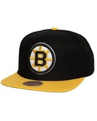 Mitchell & Ness - Boston Bruins Core Team Ground 2.0 Snapback Hat - Lyst