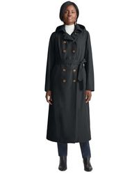 Jessica London - Double Breasted Long Trench Raincoat - Lyst