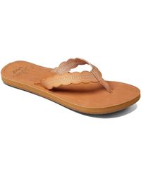 Reef - Celine Scalloped Strap Flip-flop Sandal - Lyst