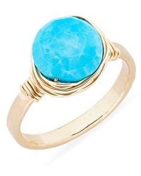 Nashelle - Semiprecious Stone Wire-Wrapped Ring - Lyst