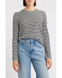 Madewell - Easy Puff Long Sleeve Stripe Top - Lyst