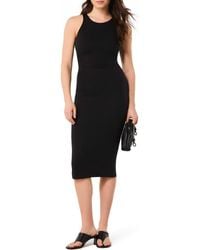 Spanx - Spanxsmooth Jersey Cutaway Shoulder Midi Dress - Lyst