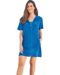 Swim 365 - Hooded Terry Swim Cover Up - Lyst