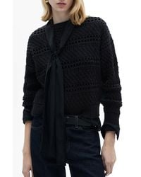Mango - Openwork Sweater - Lyst
