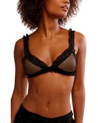 Free People - Intimately Fp Heart To Heart Dotted Mesh Bralette - Lyst