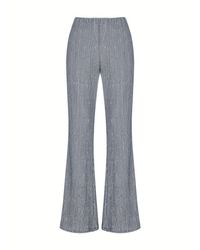Nocturne - Striped Flared Pants - Lyst